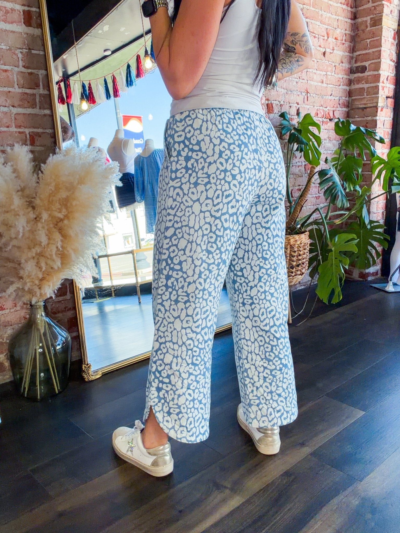 Urban Safari: Washed Leopard Stretch Pant - Southern Chic Tees & Boutique