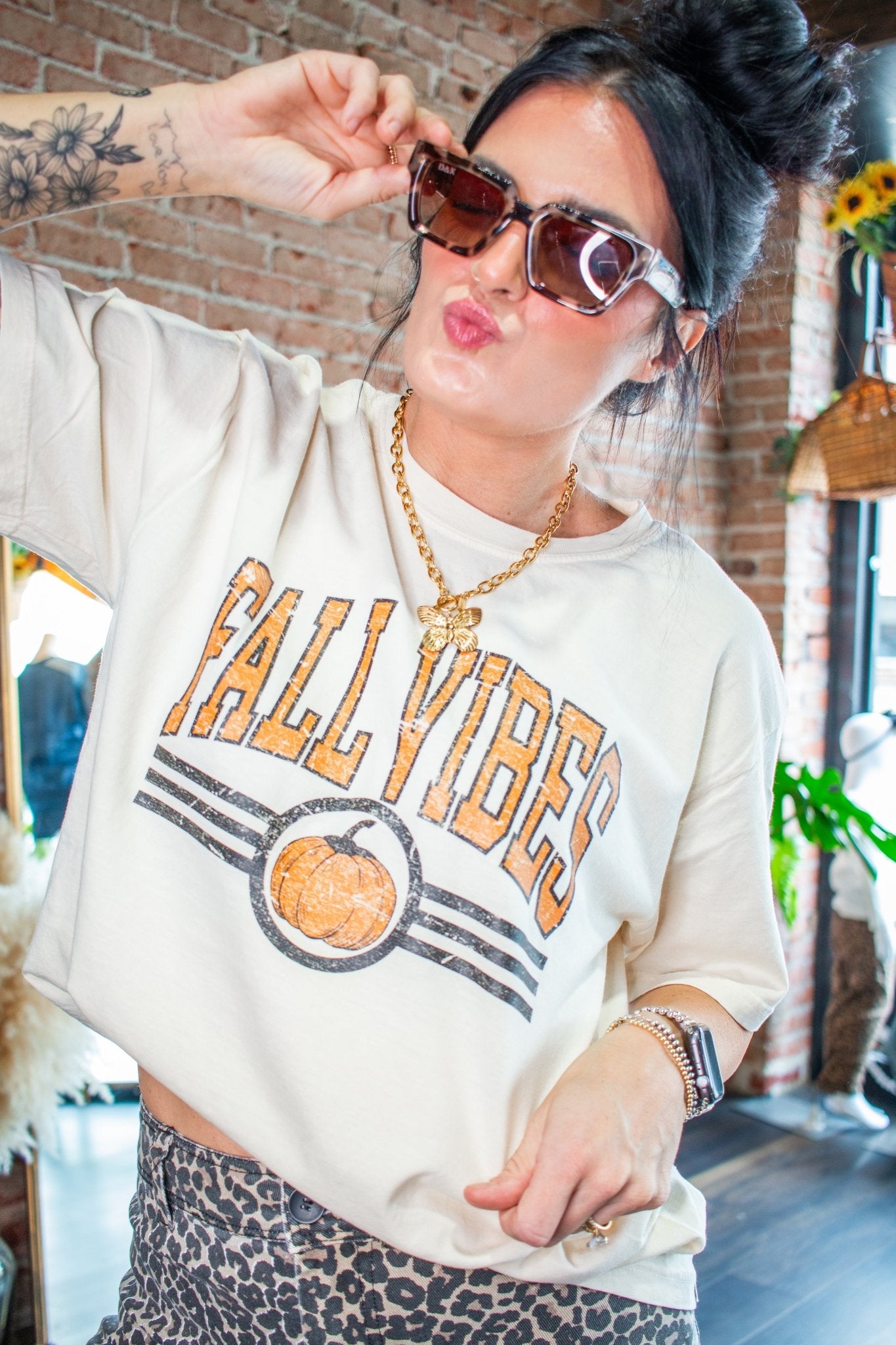 Varsity Fall Vibes Retro Graphic Tee - Southern Chic Tees & Boutique