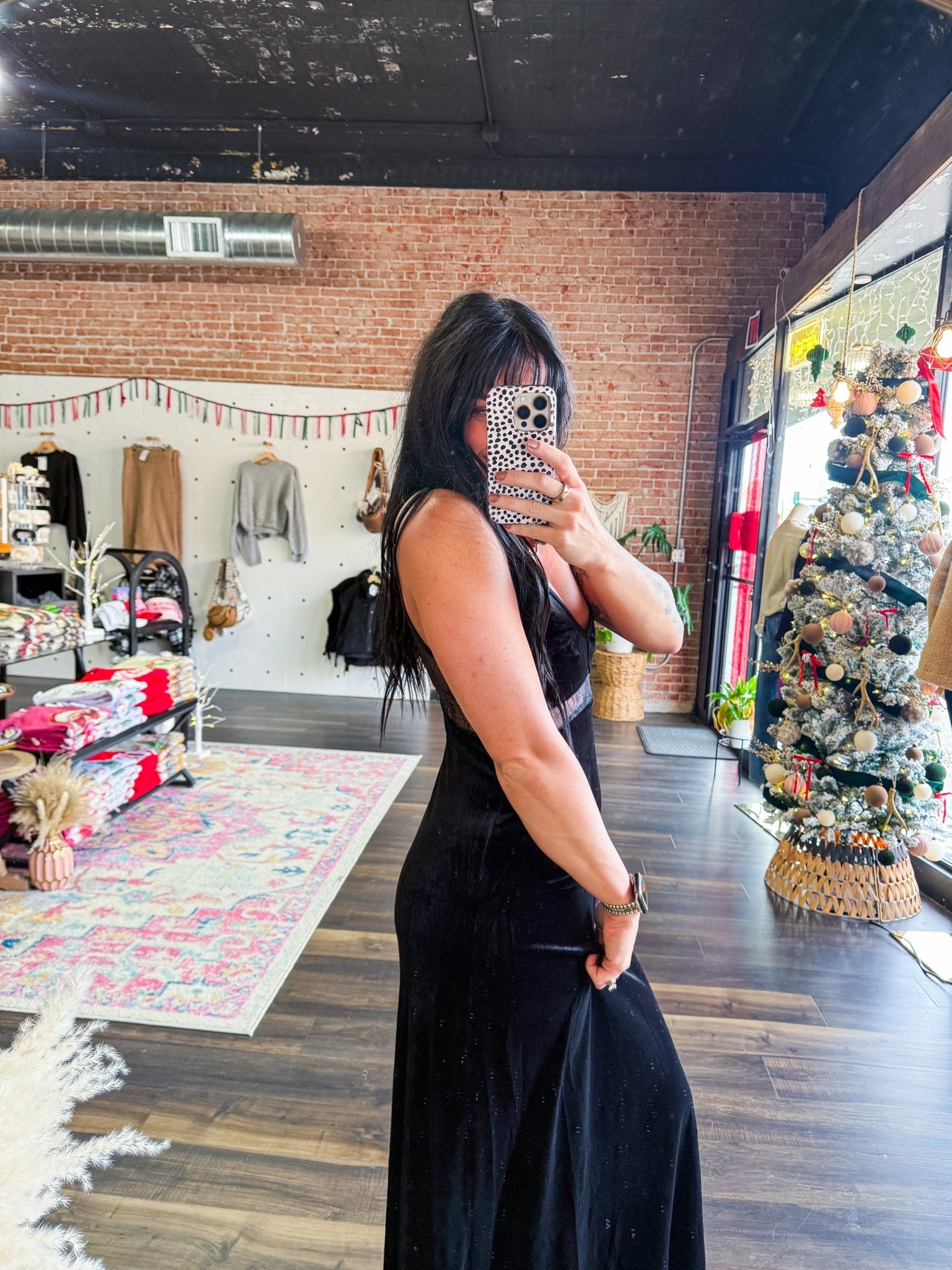 Velvet Noel Lace Dress - Southern Chic Tees & Boutique