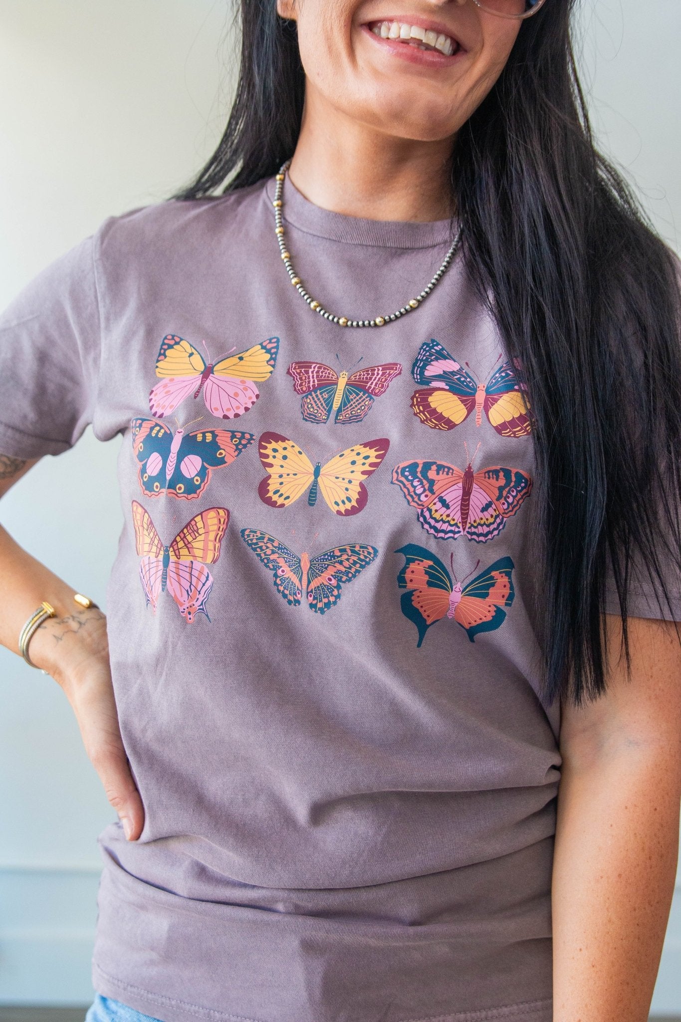 Vintage Butterflies Graphic Tee - Southern Chic Tees & Boutique