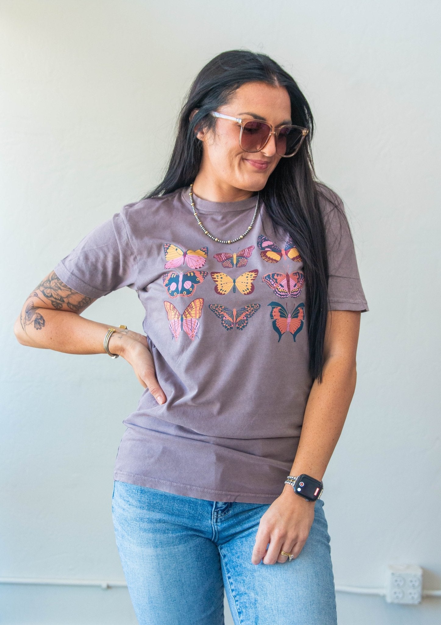 Vintage Butterflies Graphic Tee - Southern Chic Tees & Boutique