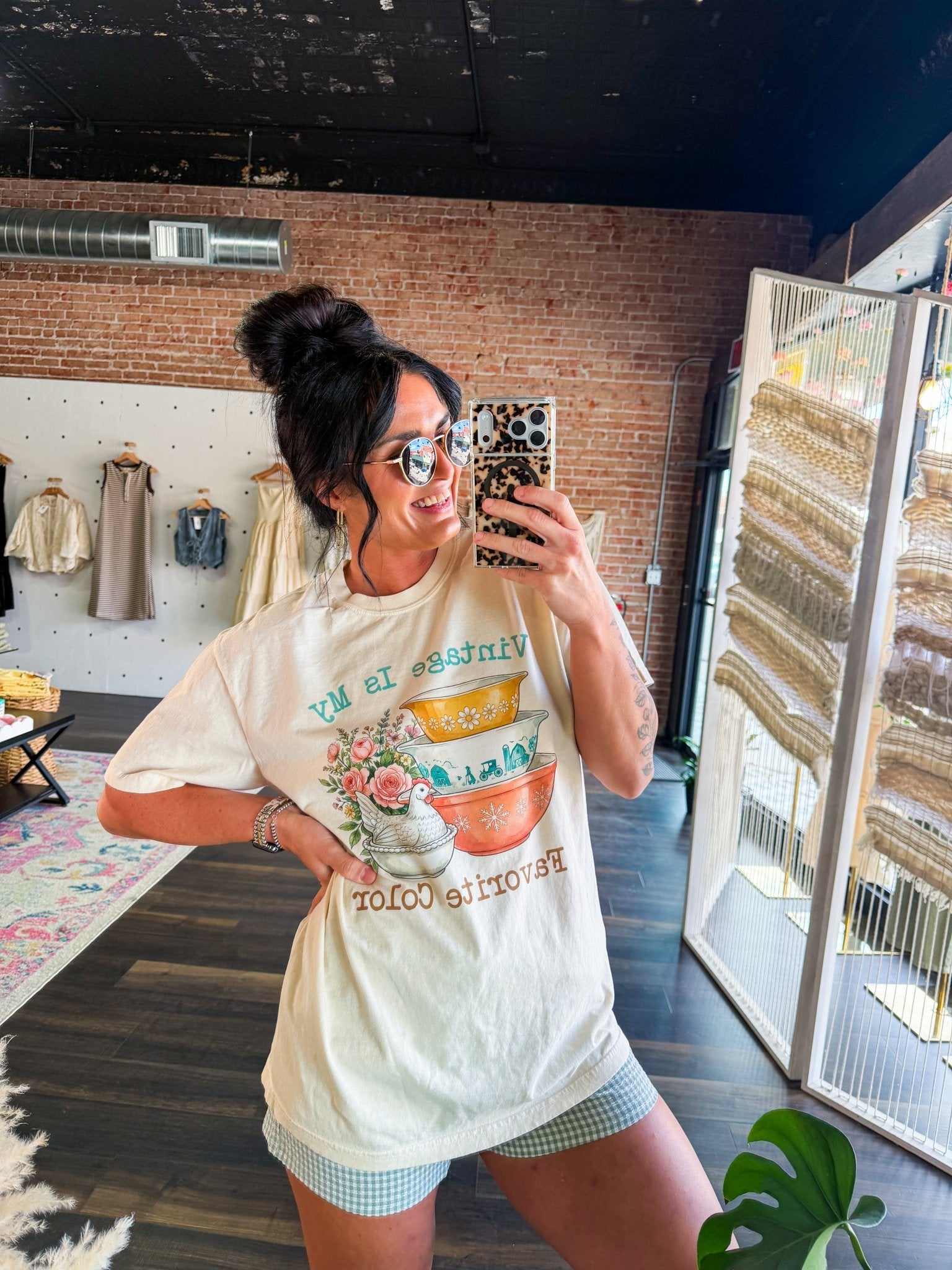 Vintage Is My Favorite Color Retro Kitchen Tee | Comfort Colors® Cotton Graphic Shirt - Southern Chic Tees & Boutique