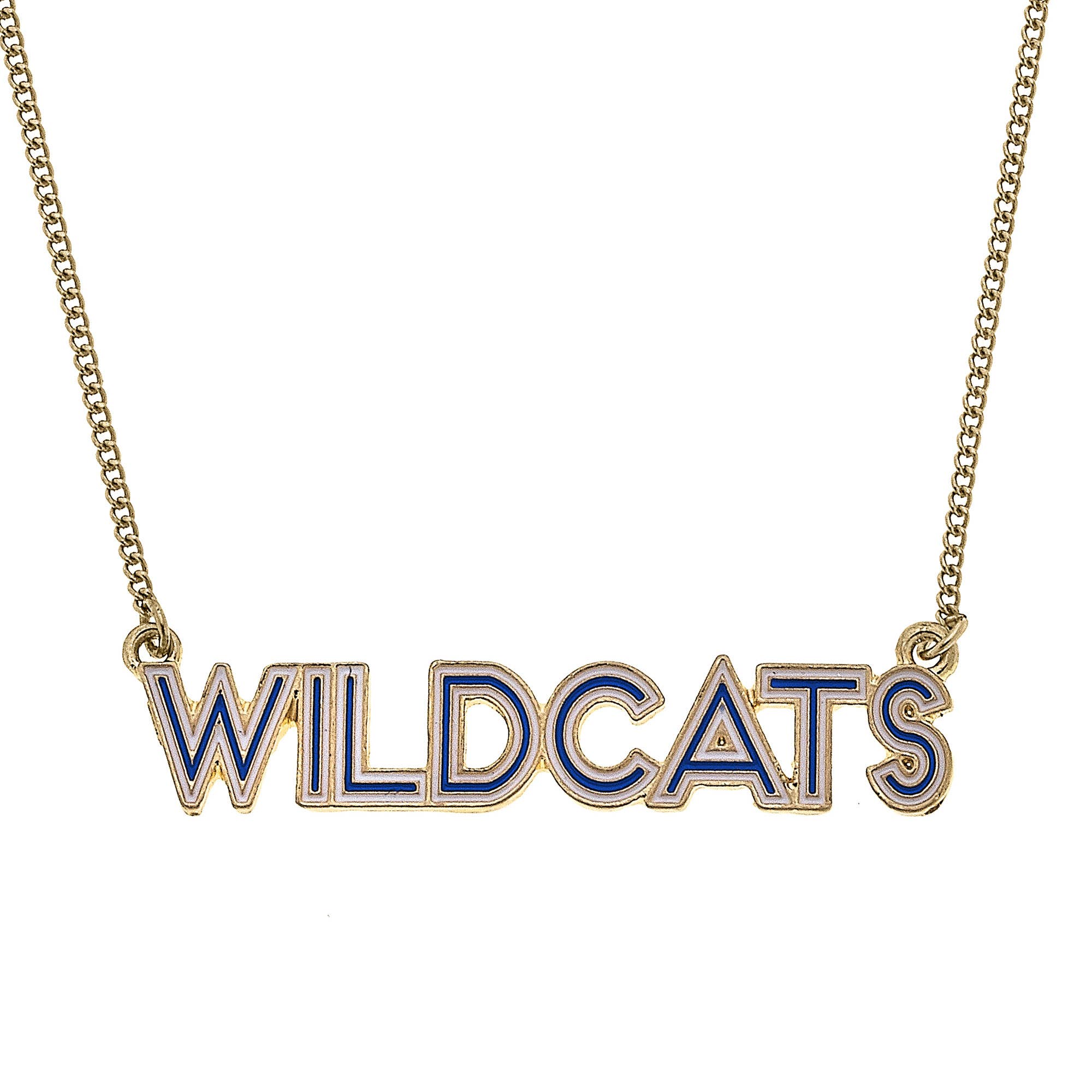 Wildcats Outline Enamel Necklace - Southern Chic Tees & Boutique