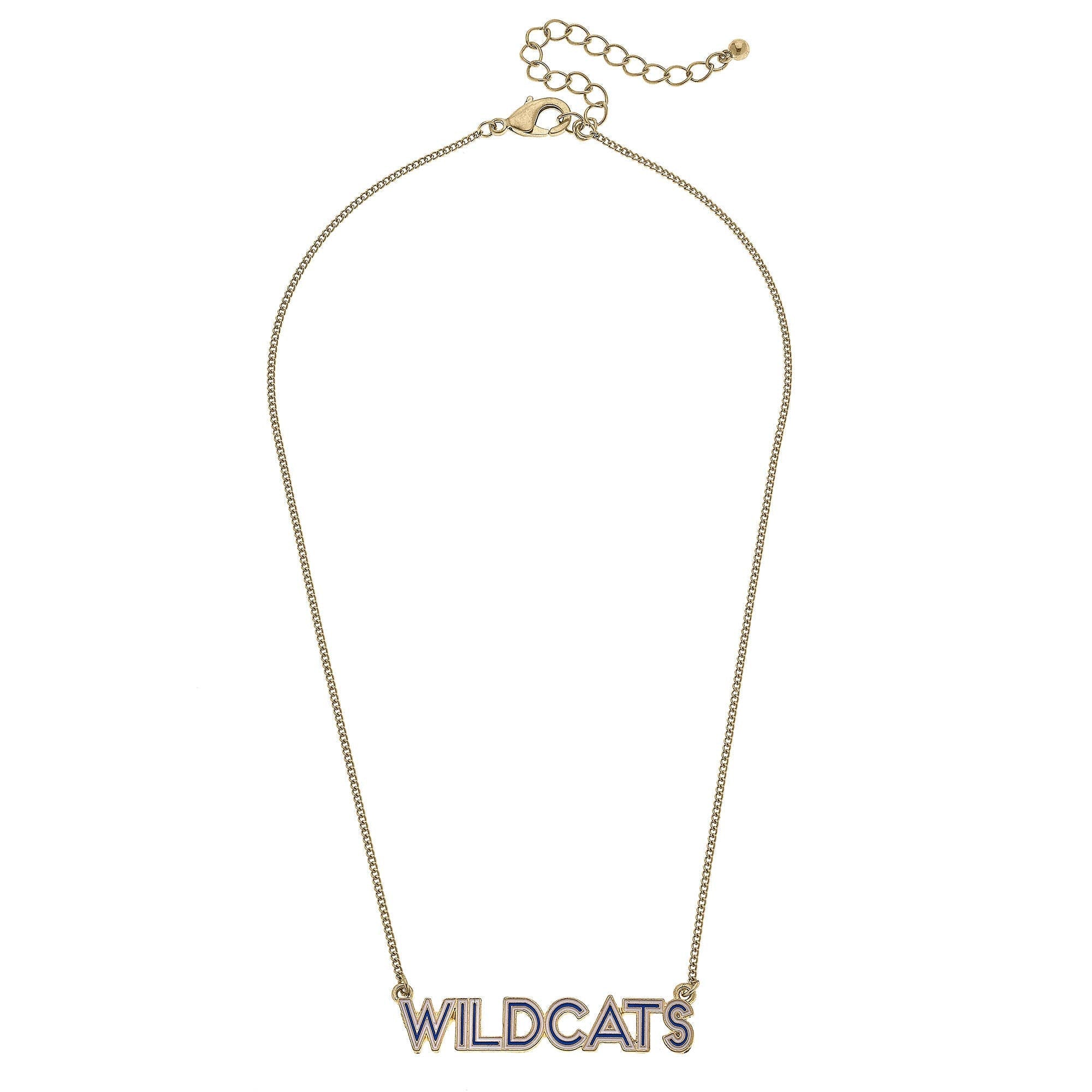Wildcats Outline Enamel Necklace - Southern Chic Tees & Boutique