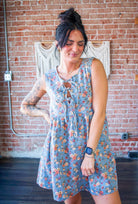 Wildflower Romance: Tie-Front Cotton Babydoll Dress - Southern Chic Tees & Boutique
