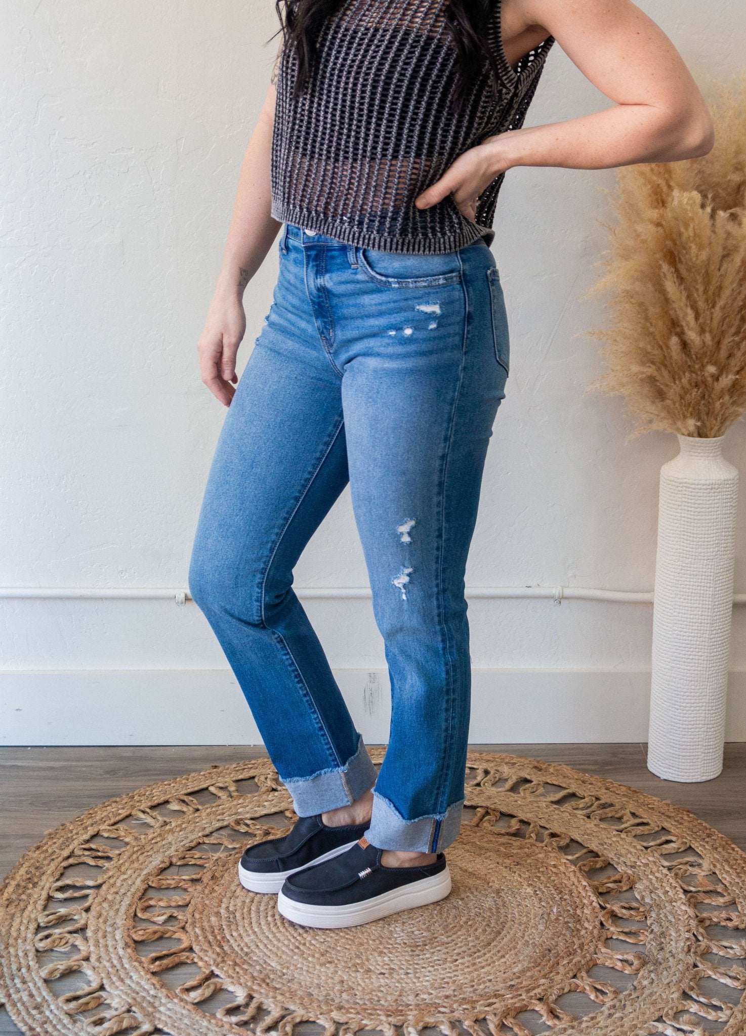 Willow High Rise Straight Kan Can Jean - Southern Chic Tees & Boutique