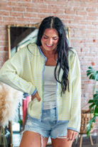 Yellow Stripe Button Down Cardigan - Southern Chic Tees & Boutique