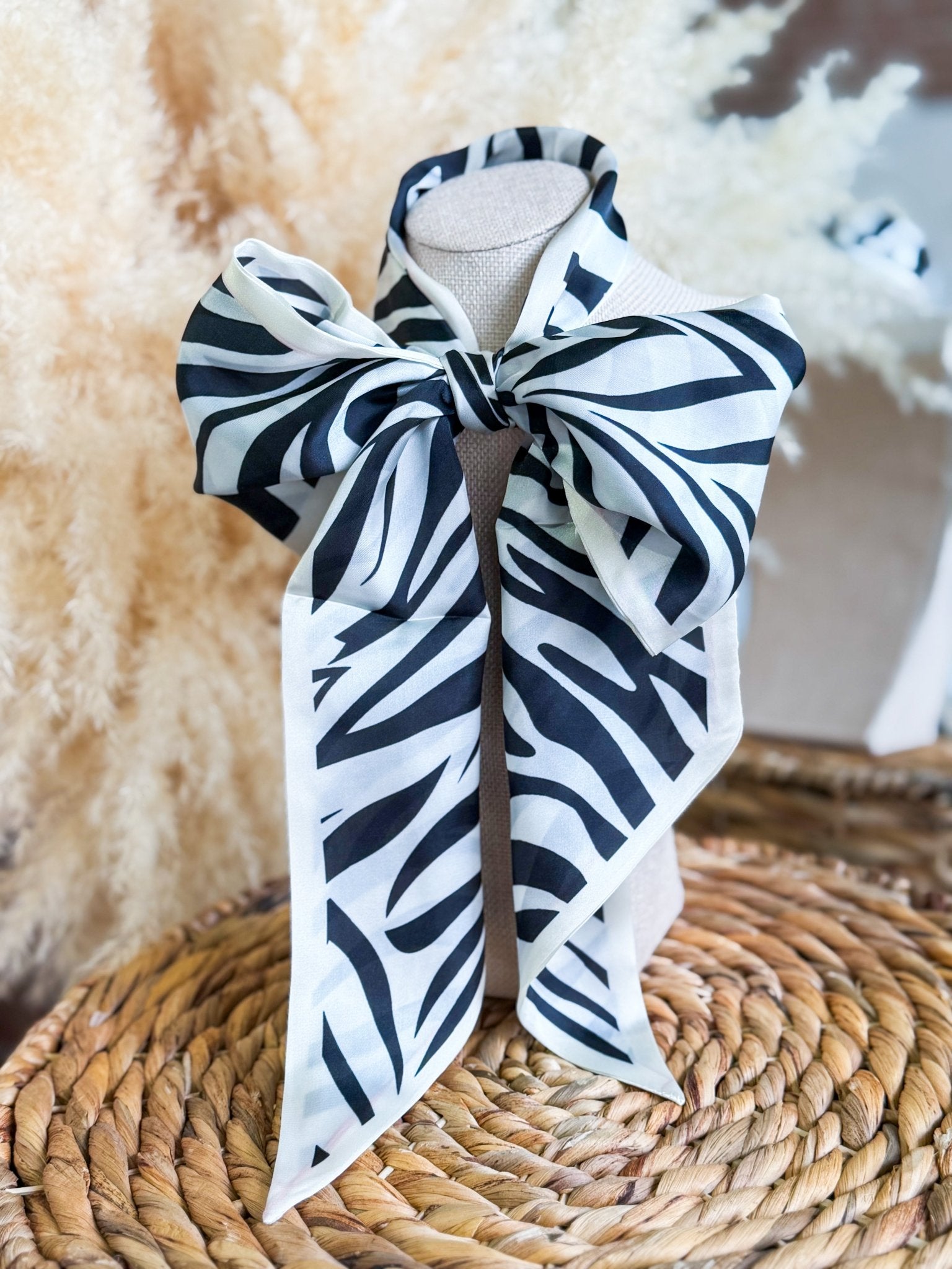 Zebra Print Twilly Scarf - Southern Chic Tees & Boutique
